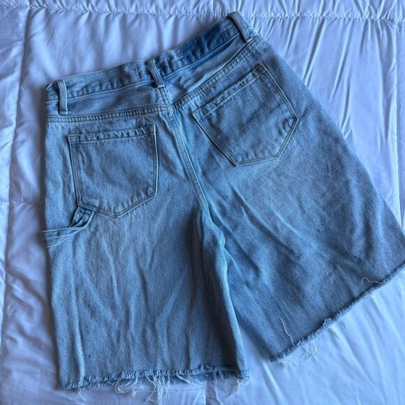 RSQ Light Blue DenimCarpenter Shorts, 26 - Picture 4 of 9